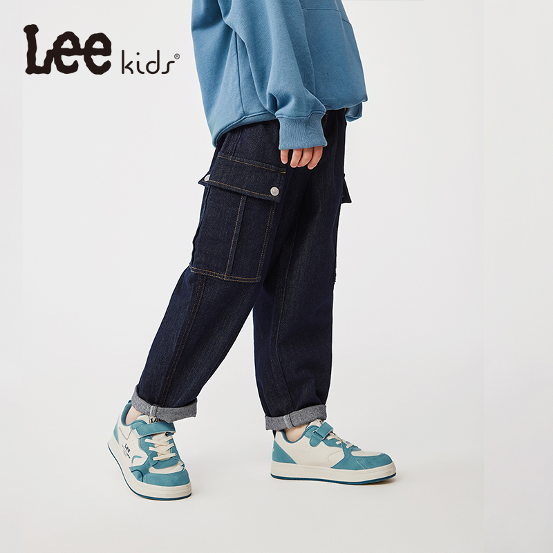Lee Kids牛仔裤夏季百搭直筒长裤休闲时尚男童女童潮流