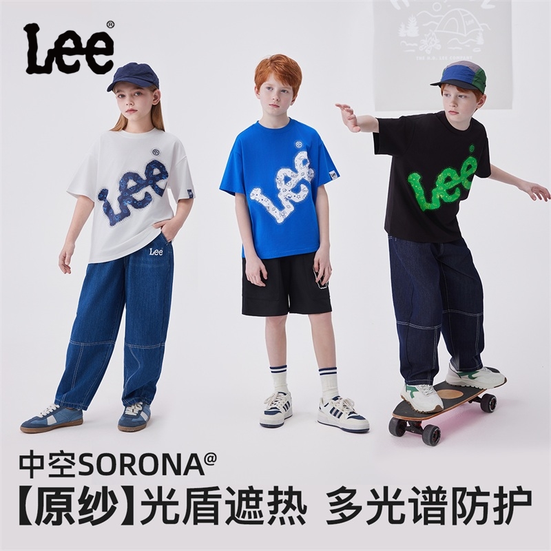 Leekids儿童夏季短袖T恤童装