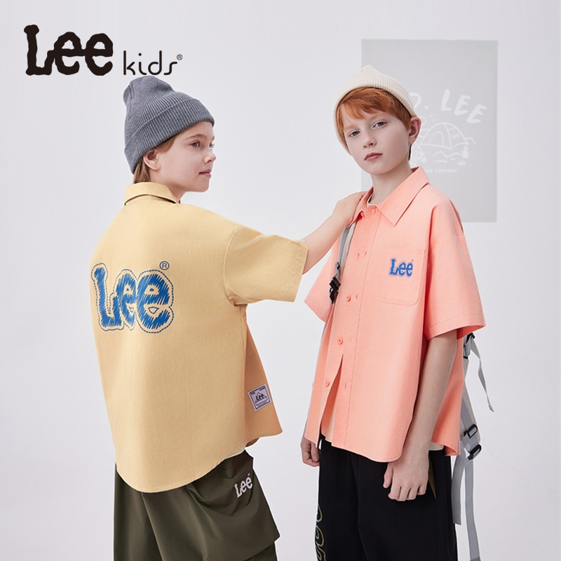 LeeKids男童女童短袖衬衫