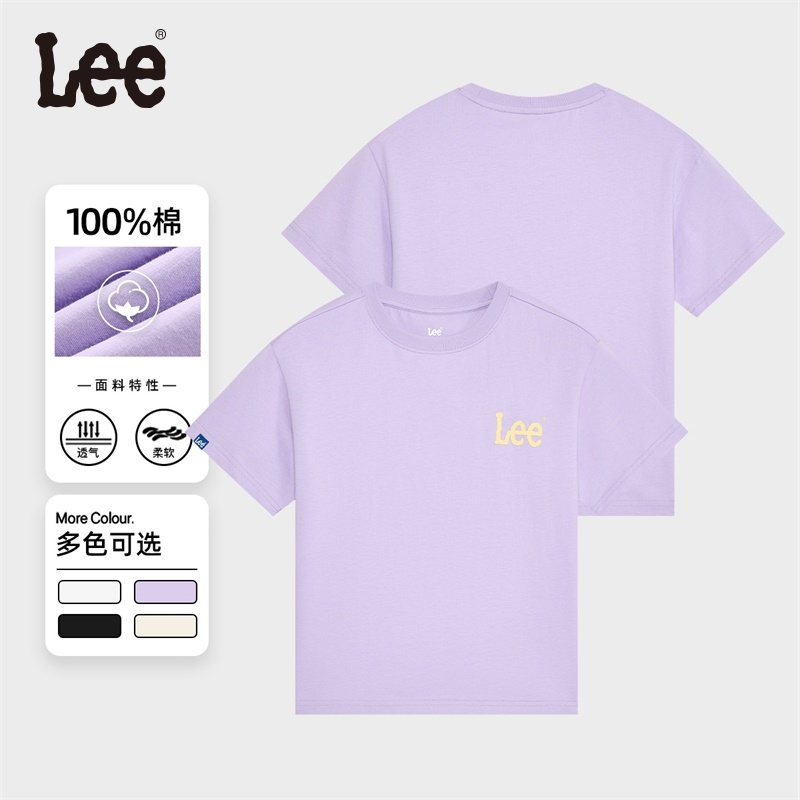 leekids儿童短袖T恤2025夏季