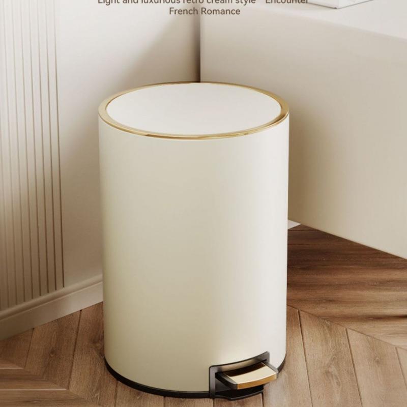 家用垃圾桶客厅高档老式脚踏式卫生间卧室厨房带盖大容量高颜值