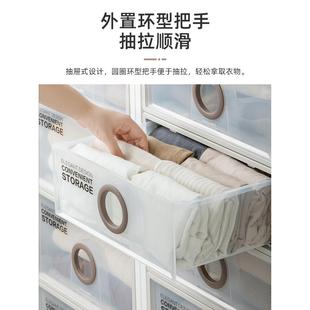 透明大号塑料收纳柜 收纳箱家用卧室衣服整理床底收纳抽屉式