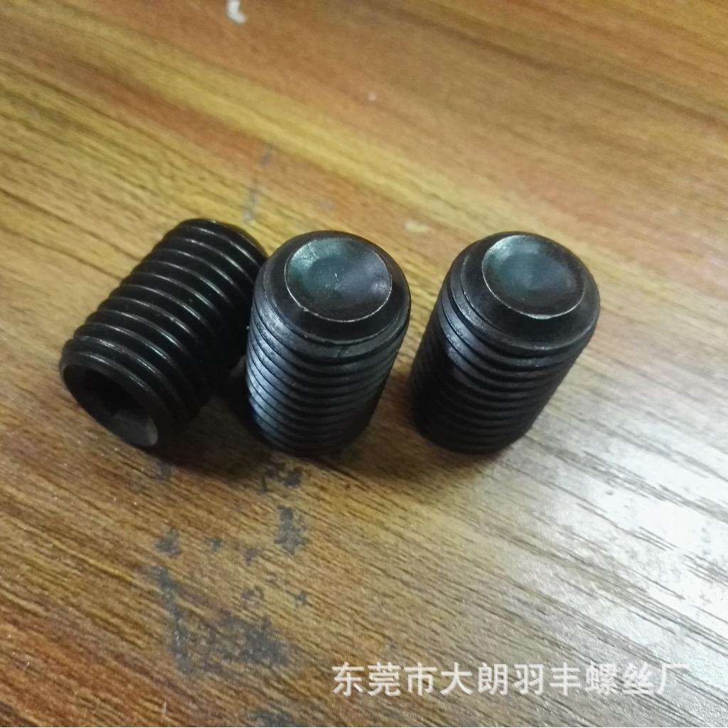 12.9级英制3/8-16发黑出口级品质内六角凹端紧定机米止付螺丝钉