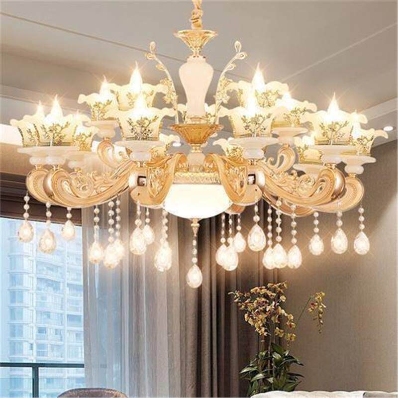 欧式客厅吊灯奢华水晶卧室餐厅简约别墅全屋套餐三室两厅吊灯具