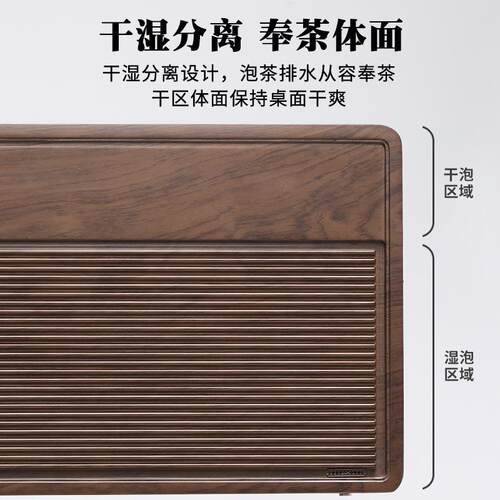 实木茶盘茶台2025新款办公室家用茶托盘茶具高端客厅电木款干泡台