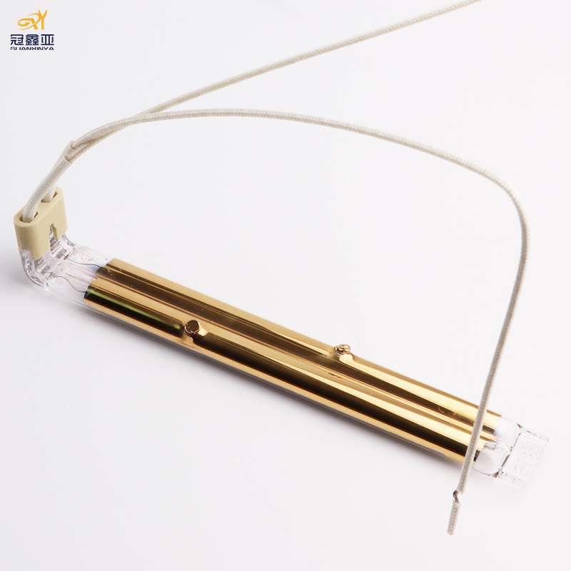 双管半镀金1KW185MM Infrared lamp红外线石英烘干双管加热电热管