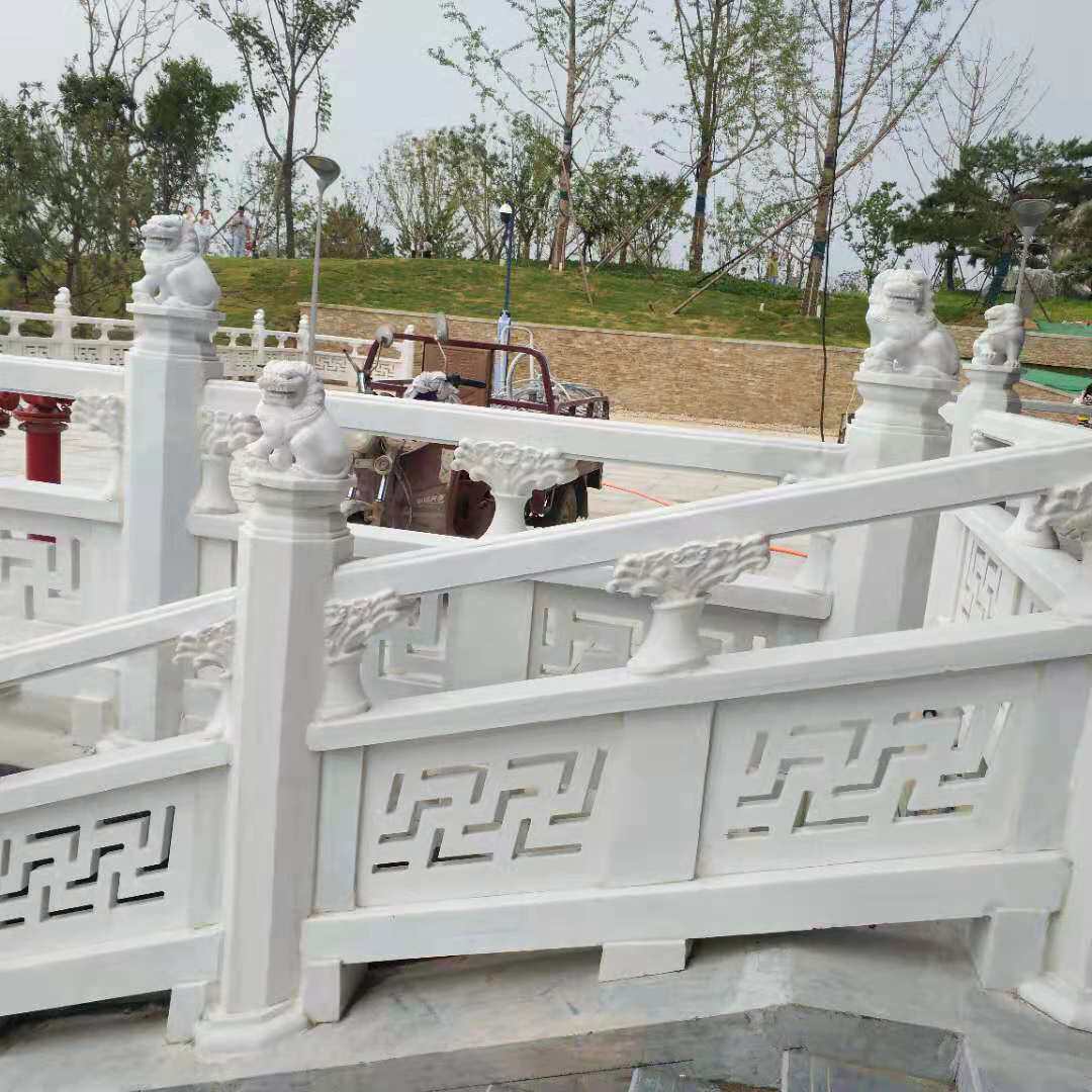 石雕栏杆栏板汉白玉花岗岩升旗台别墅阳台柱景区河道园林石头护栏