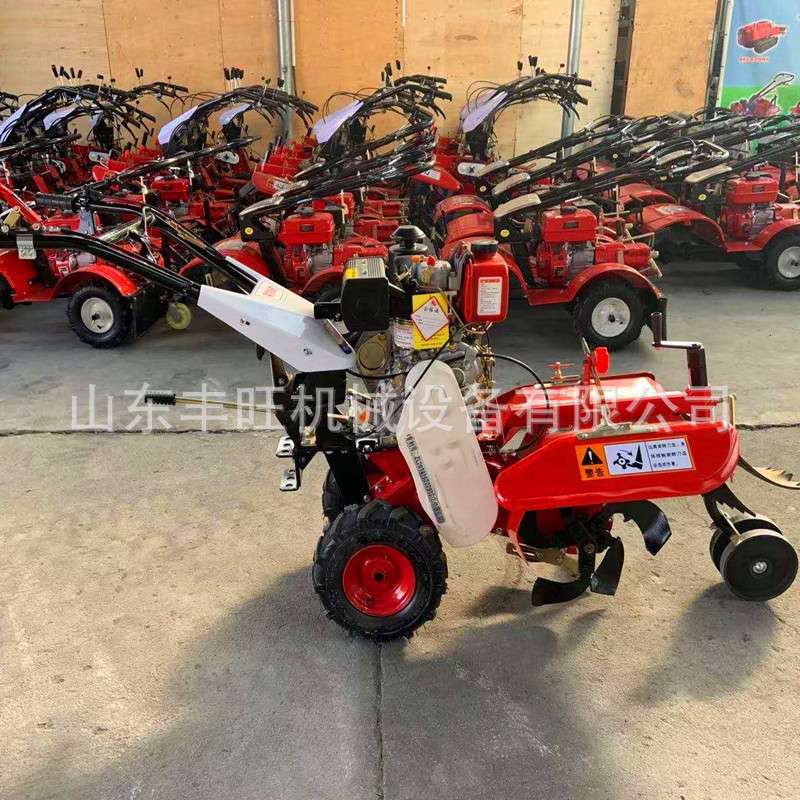 多功能手扶旋耕机 电启动柴油微耕机山地菜园田园管理微耕机
