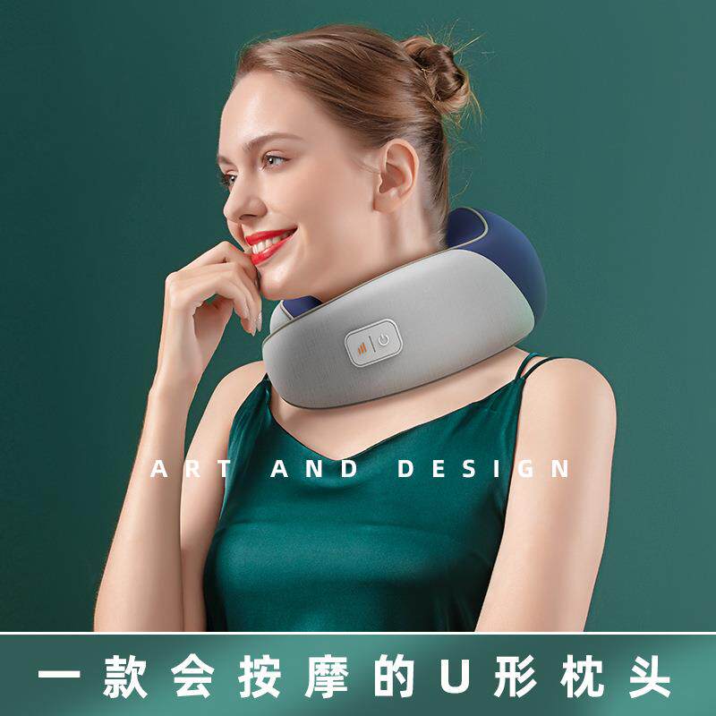 源头U型枕按摩颈椎按摩器颈部按摩仪车载厂家按摩枕家用揉捏肩颈