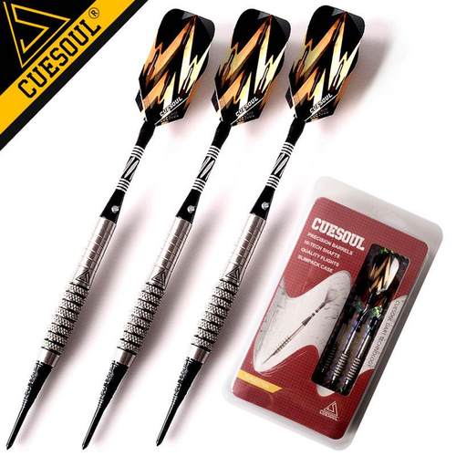 CUESOUL/Q獣18克钨钢镖软式飞镖比赛级飞镖针软式飞镖