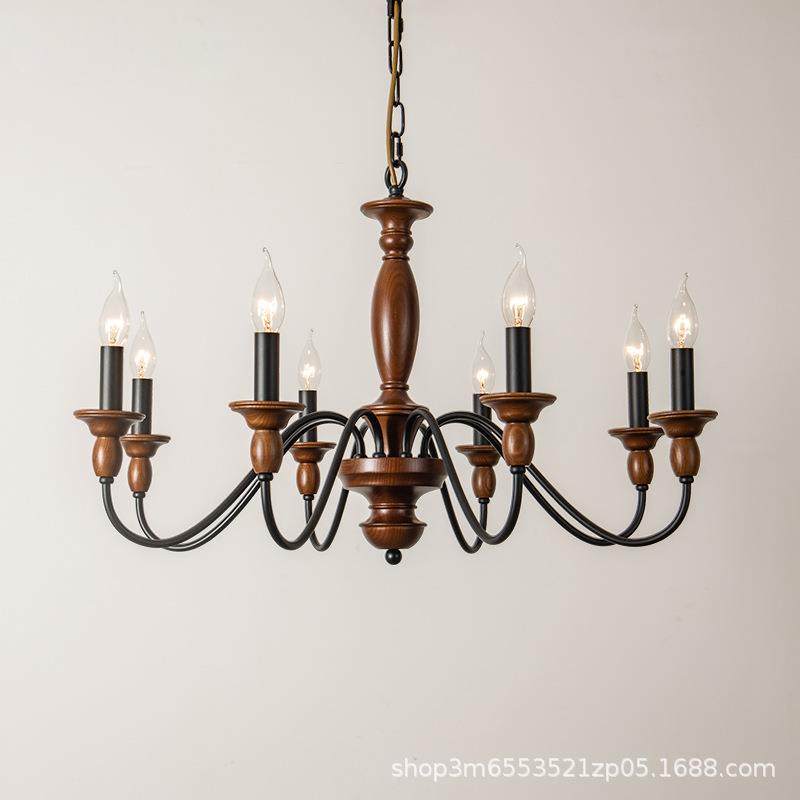 直销工厂美式复古客厅吊灯卧室餐厅法式中古实木简约蜡烛灯具,玩具/童车/益智/积木/模型,其它,淘宝优惠券,粉丝福利购,淘宝优惠卷
