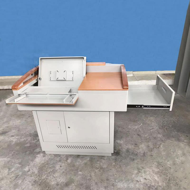 办公家具多媒体讲台教室课室老师演讲台带翻转讲台教书讲课桌