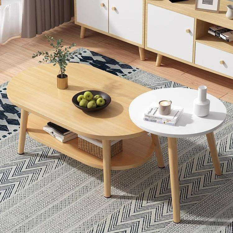 小茶几简约现代创意小户型客厅迷你圆形桌子卧室家用网红茶几组合