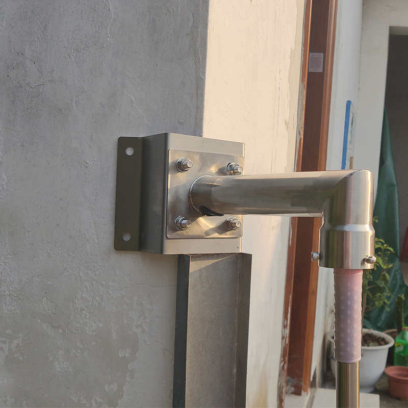 监控球机支架304不锈钢壁装安防设备配件室外墙角立杆摄像机支架