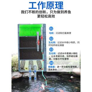 鱼池过滤器室外大型滴流过滤箱带沉淀仓水净化系统自制周转箱锦鲤