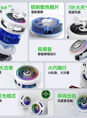 【年度新品】PIVA派威B2散热器磁吸背夹手机散热器半导体降温神器