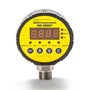 Meokon智能负压控制器数显真空压力表开关 S800 100kpa至0径向Md