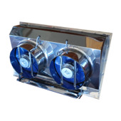 豪华不锈钢排气扇双排连体窗式 厨房抽油烟风机强力家用吸油烟通风