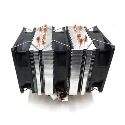 AVC6铜管CPU散热器AMD1150 12代1700针台式电脑静音风扇 X79 2011