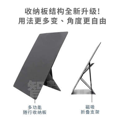 LHiDS磁吸收纳板 多功能桌面磁吸展示架 创意DIY立式折叠收纳架