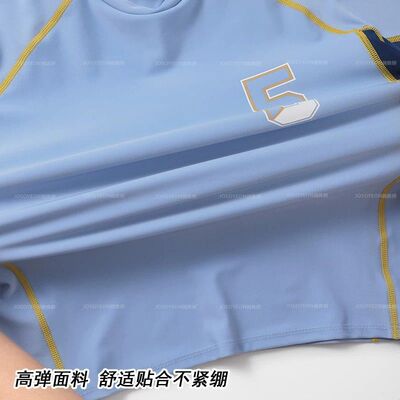 儿童泳衣男童分体中大童速干游泳衣男孩2025新款泳裤泳装训练套装