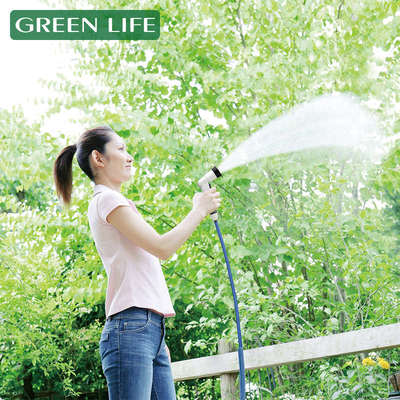 GREENLIFE庭院浇花喷头家用洗车水管清洗阳台水枪花园浇水神器