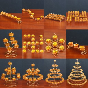 速发合金酥油灯长烛家佛供灯架座明灯台供奉灯架佛前供佛台用