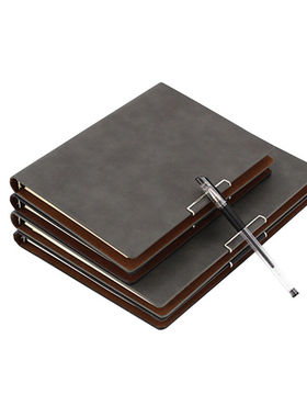 速发信发TB-H08灰色办复10本装活页高级商务1皮K记事本仿6公古