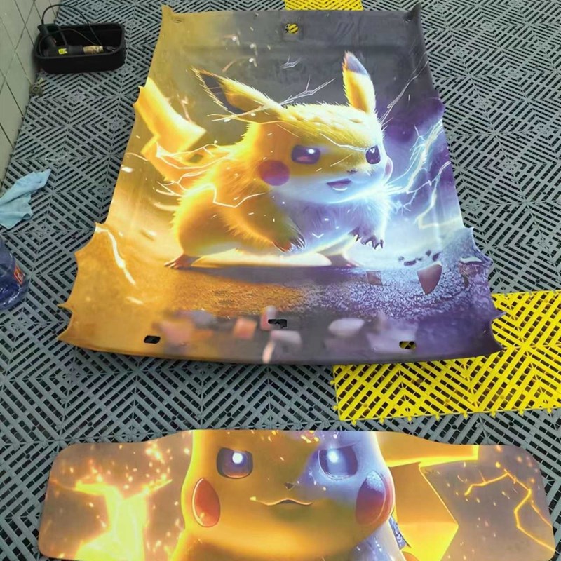 速发汽车顶棚布图案复内个性古饰改装布门板蓝星天空反绒布