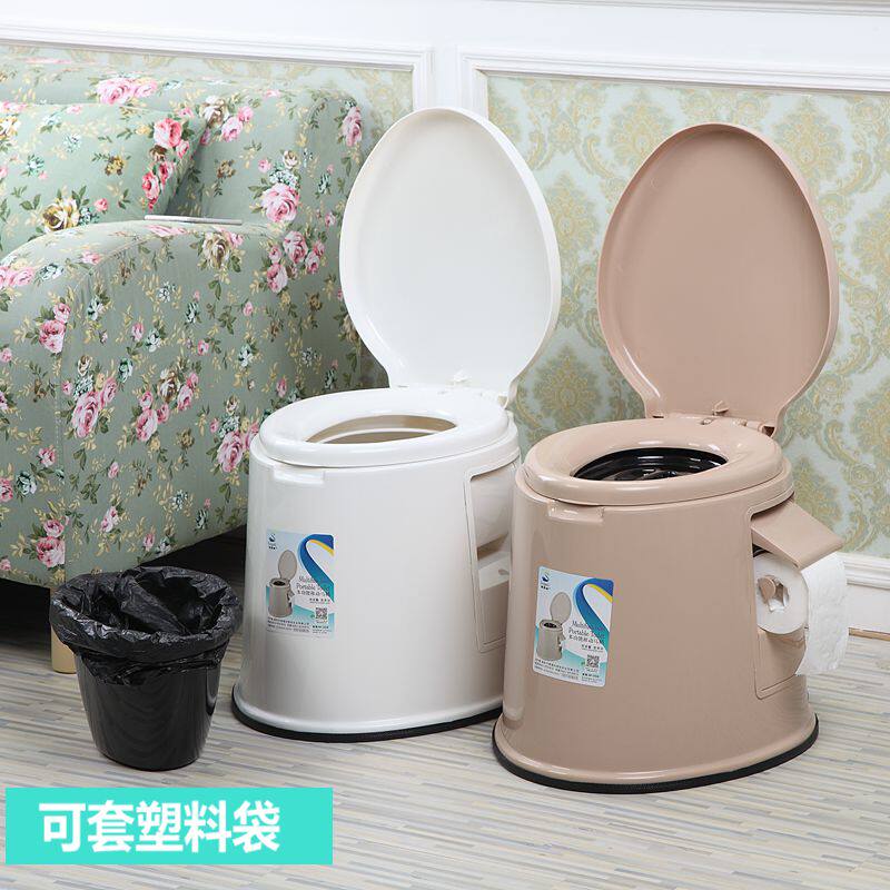 速发家用成人马桶老人孕妇起夜桶卧室尿壶尿桶便携式痰盂可移动坐