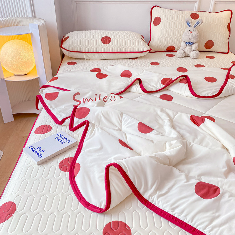 速发A凉乳胶凉席夏儿被四件套可水洗夏季类童婴儿可用席席子
