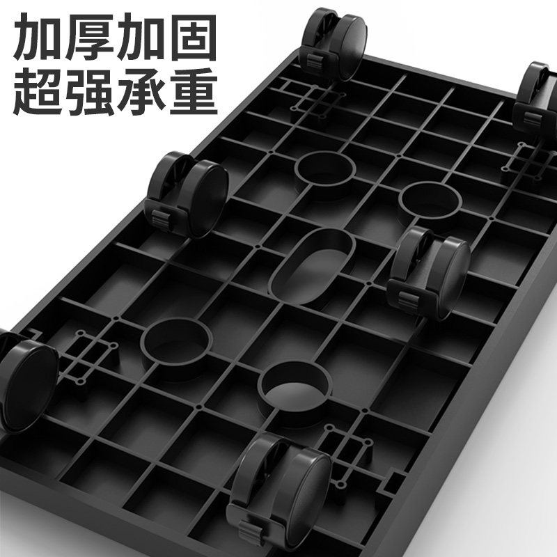 速发台式电脑主机托架两层移动带轮主机上置物架办公室桌下主机箱