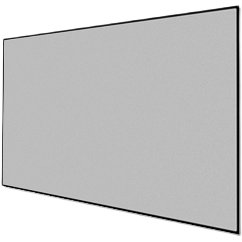 速发幕布抗光幕窄边金属清画框晶布100K寸高框黑幕超短焦屏布幕