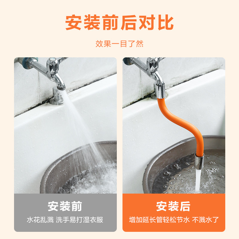 速发加长延伸器防溅神器喷头嘴能通用过滤自来水厨房软管