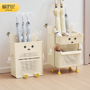 速发雨伞收纳架家用入户高筒置物架门颜值桶沥水口存放置神器壁挂