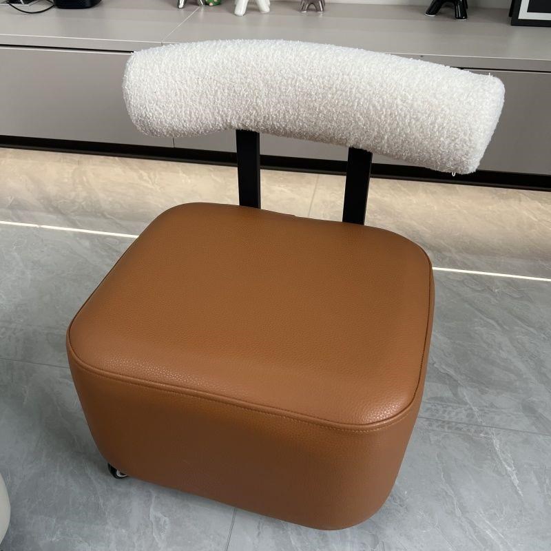 速发溜溜凳凳音凳子家用靠凳小椅子移动沙发静软包换鞋背客厅板凳