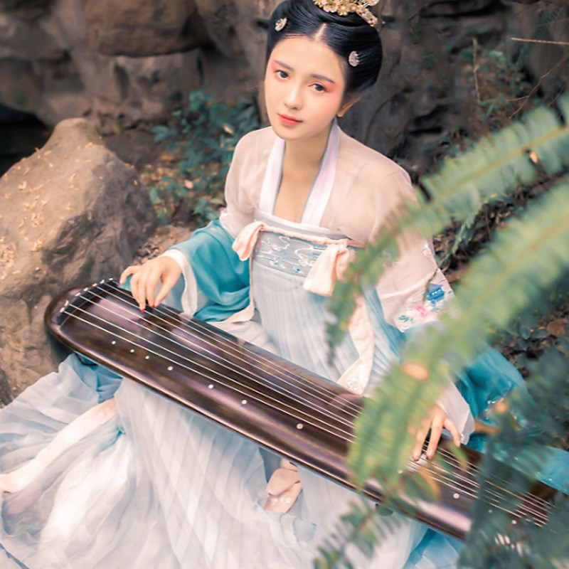 现货速发步蟾宫汉服超仙古风日常装齐胸襦裙维摩诘仙飘逸清新淡雅