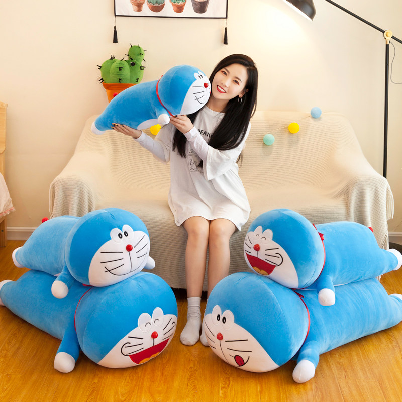 速发L趴款叮夹器机猫猫毛绒玩具长条睡觉当腿抱枕大号枕头
