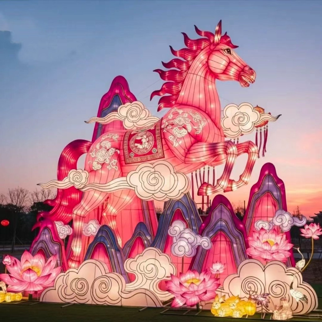 马踏祥云大型花灯定制