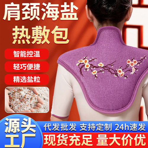 肩颈盐海盐颈椎热敷包电加热粗盐理疗家用腰部艾灸包子