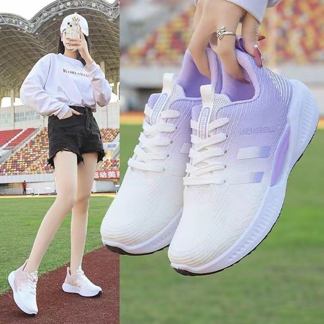 2024春夏季新款运动鞋休闲跑步健身轻便轻薄透气软底薄款网鞋代发
