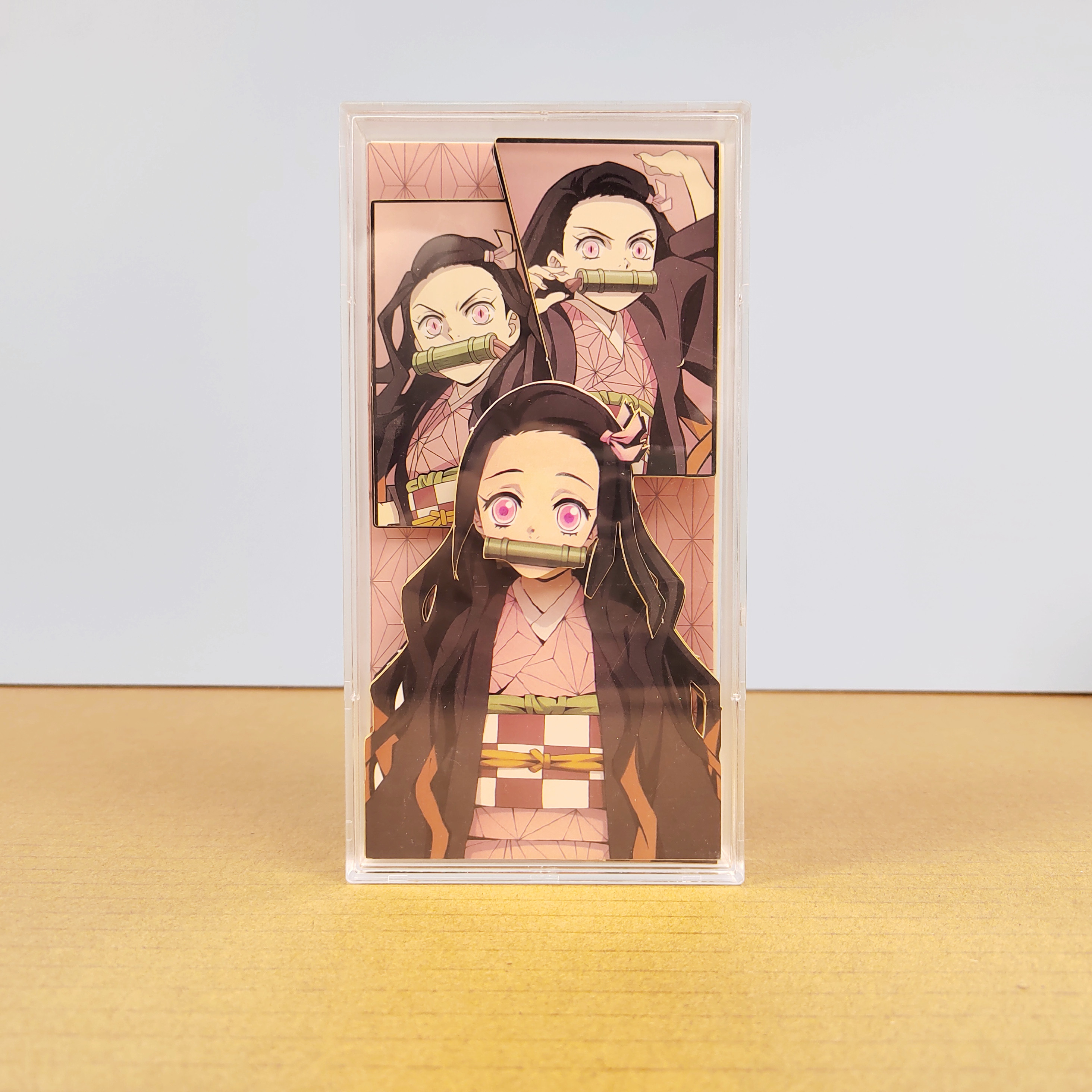 鬼灭之刃无限城立体水晶裸眼3D盲盒善逸富冈义勇祢豆子炭炭上弦叁