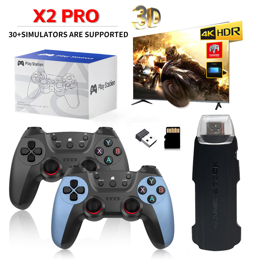 跨境x2 pro 游戏机 新款家用电视无线4K高清X2游戏机双人街机HDMI