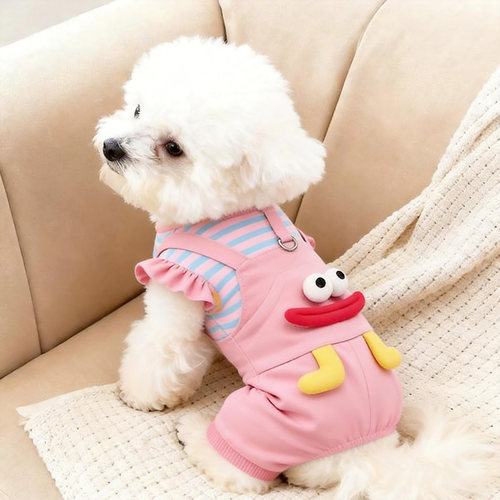 狗狗衣服秋冬款泰迪比熊雪纳瑞小型犬背带裤保暖可牵引宠物四脚衣
