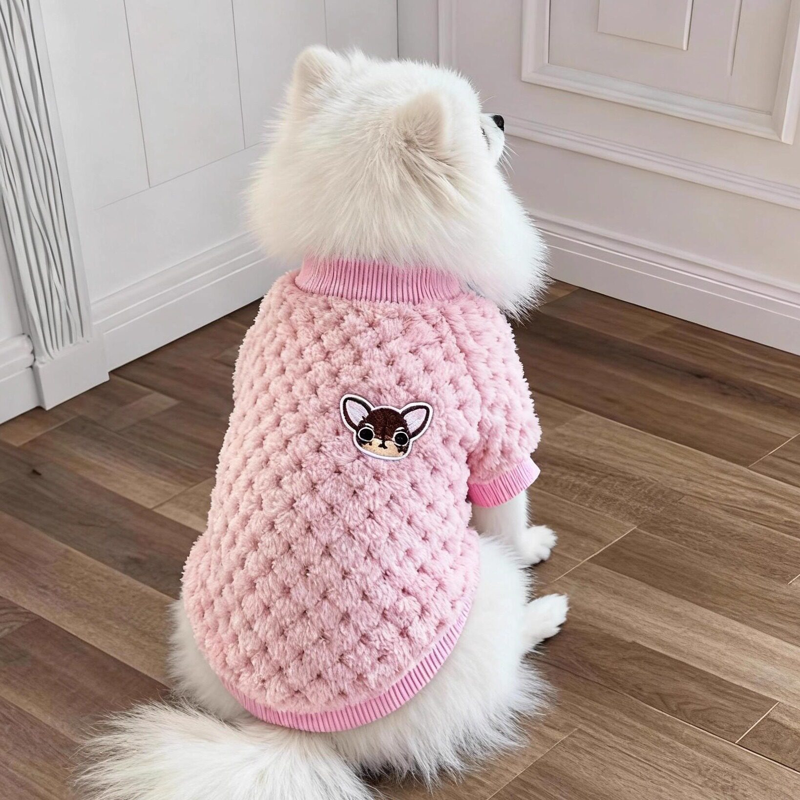 狗狗衣服秋冬可爱保暖小鹿毛衣中小型犬博美泰迪比熊布偶幼猫