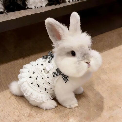 可爱小兔子衣服夏季薄纱透气裙子
