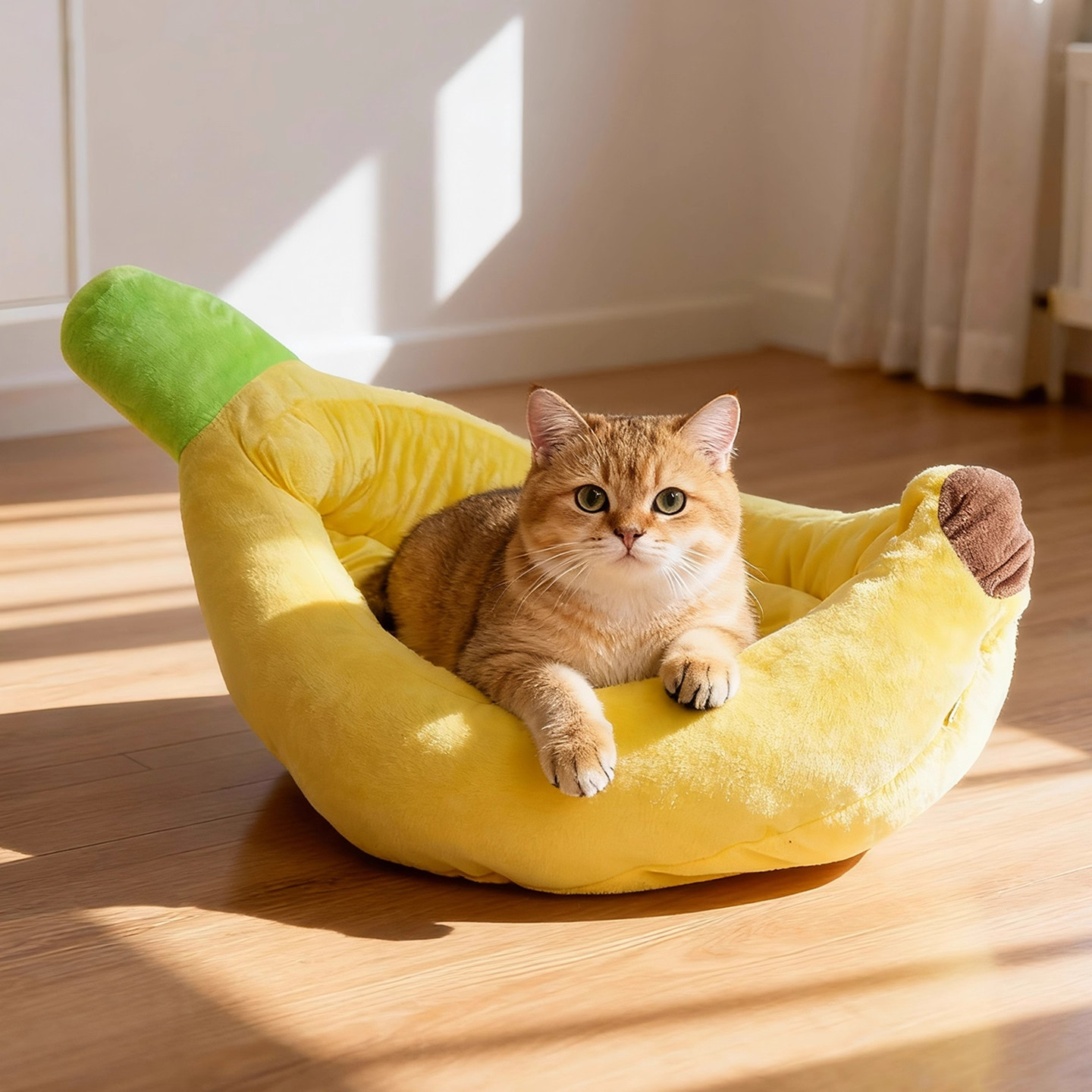 宠物卡通香蕉船猫狗窝可拆洗