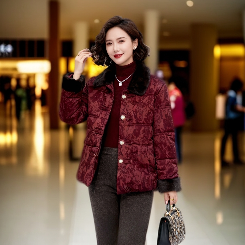 妈妈冬装棉服外套2025新款百搭洋气时尚小棉袄短款中老年女士棉衣,女装/女士精品,棉衣/棉服,淘宝优惠券,粉丝福利购,淘宝优惠卷