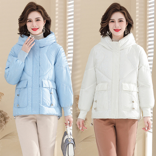 中老年人羽绒棉服大码 外套2025新款 保暖棉衣棉袄女 加厚冬装 妈妈款