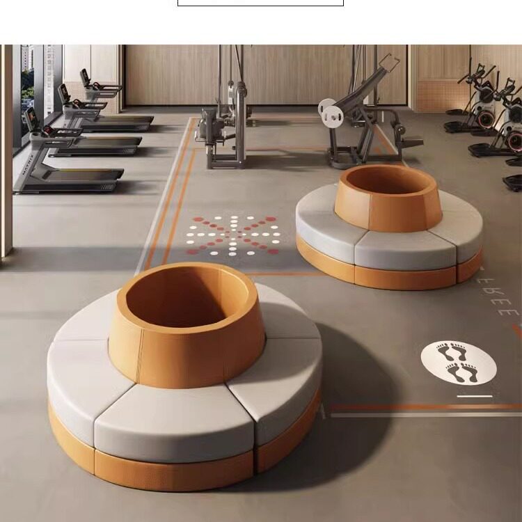 儿童沙发培训班幼儿园早教中心大厅等候区创意简约异形弧形沙发